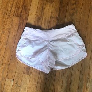 Pink lululemon shorts